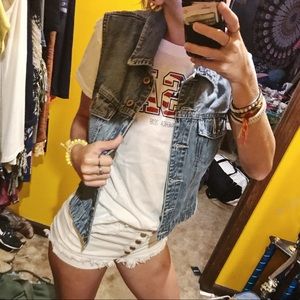 Cute lil denim vest!